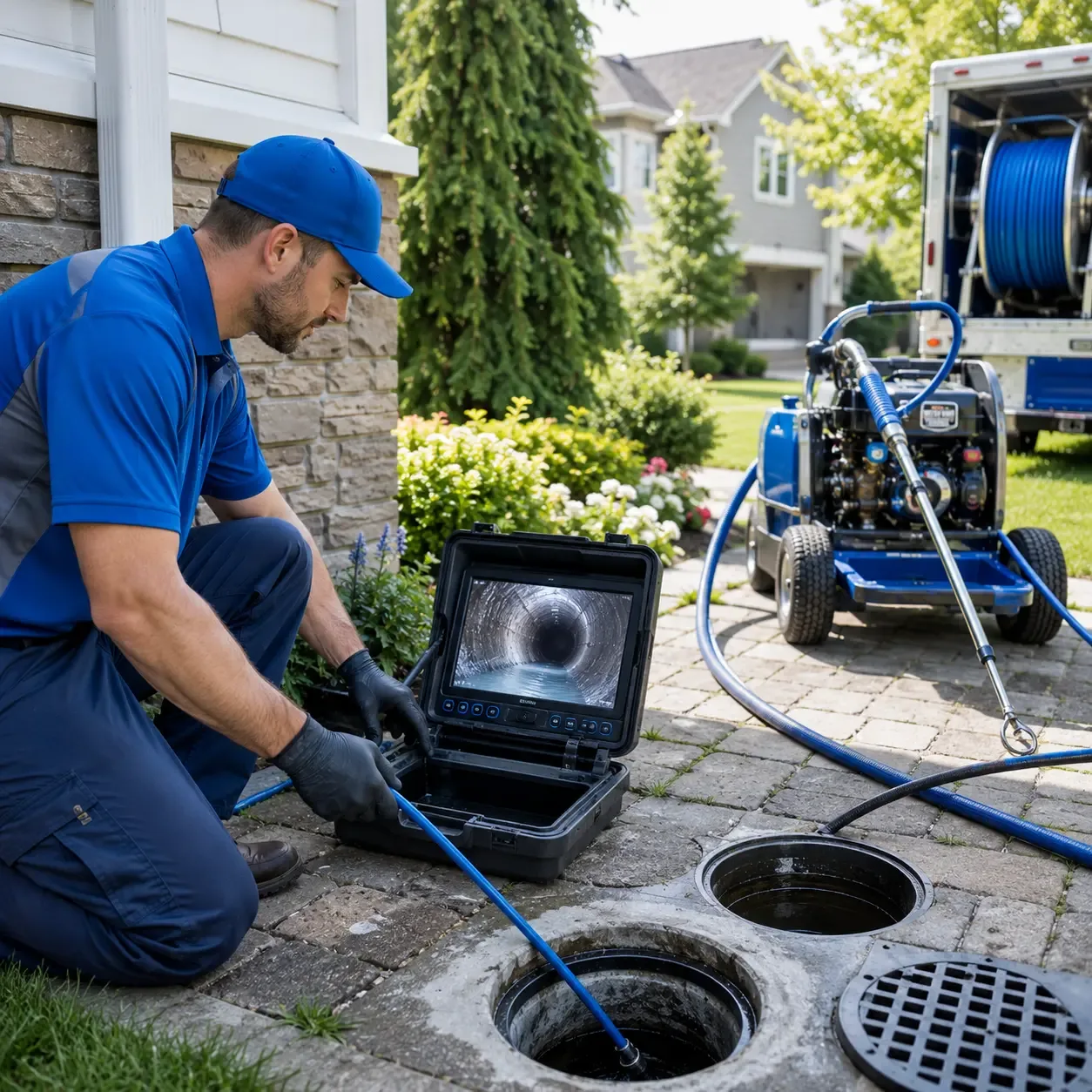 Outdoor drain cleaning professionals serving Colfax, NC